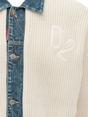 Cardigan mit Jeanseinsatz Herren