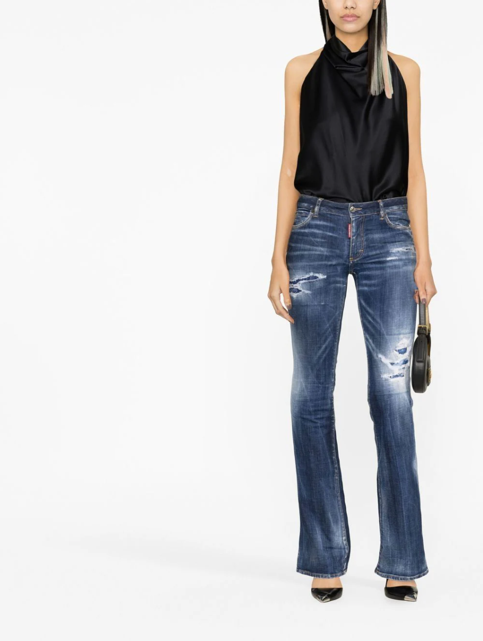 Medium Waist Flare Jean